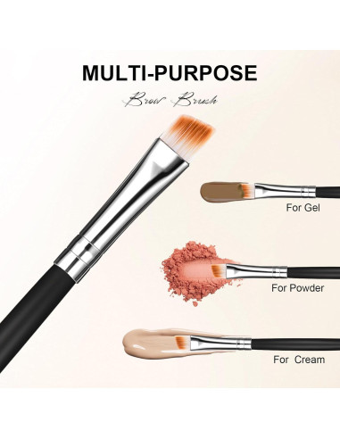 6 Pcs Cepillos de Cejas y Pestañas Yoizyfree 13.2 cm