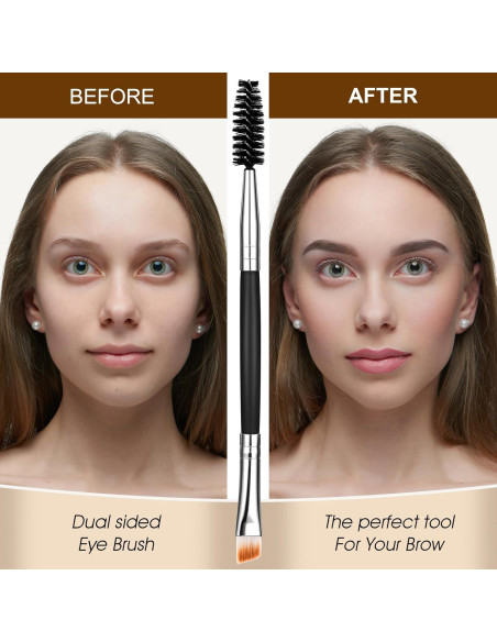 6 Pcs Cepillos de Cejas y Pestañas Yoizyfree 13.2 cm