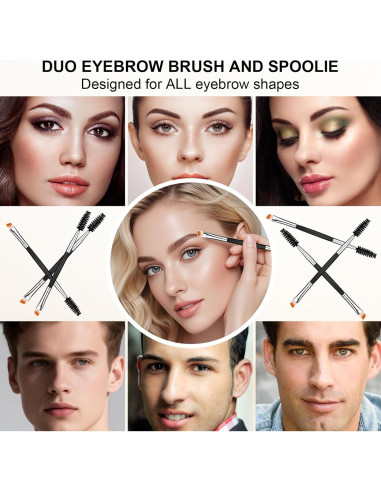 6 Pcs Cepillos de Cejas y Pestañas Yoizyfree 13.2 cm