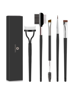 KINGMAS Set de Cepillos de Maquillaje para Ojos 5 Piezas