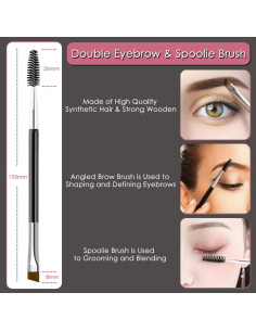 KINGMAS Set de Cepillos de Maquillaje para Ojos 5 Piezas 2