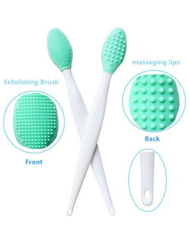 3 Cepillos Exfoliantes de Labios Silicona Doble Cara New Prominent
