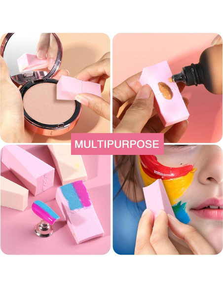 Esponjas de Maquillaje en Cuña Teenitor 48 Piezas Sin Látex