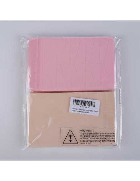 Esponjas de Maquillaje en Cuña Teenitor 48 Piezas Sin Látex