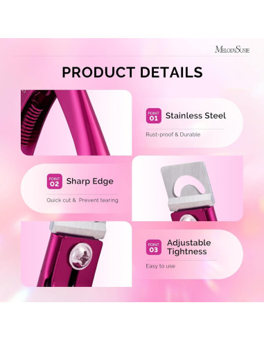 Cortador de Uñas Acrílicas MelodySusie Ajustable 18cm