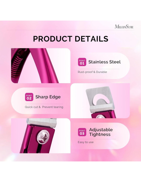 Cortador de Uñas Acrílicas MelodySusie Ajustable 18cm