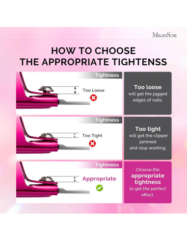 Cortador de Uñas Acrílicas MelodySusie Ajustable 18cm