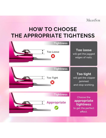 Cortador de Uñas Acrílicas MelodySusie Ajustable 18cm