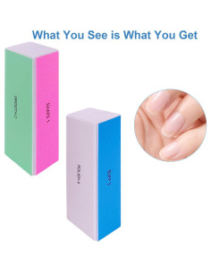 Bloques de Pulido de Uñas GigaGround 4 Vías - 6 Piezas 2