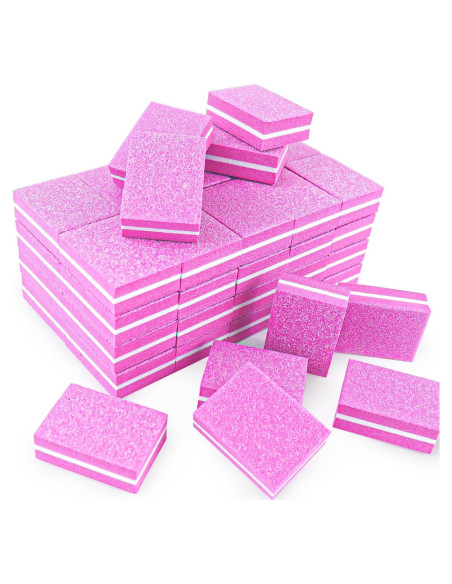 50 Esponjas Pulidoras para Uñas TKYZMS 100/180 Grit Doble Cara