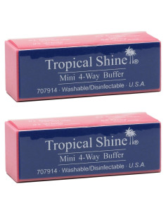Bloque de Pulido Mini 4 Vías Tropical Shine - Cuidado de Uñas