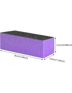 Bloques de Lijado para Uñas HeeYaa 10 Piezas 100/180 Grano 2