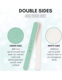 Bloque de Pulido de Uñas Makartt 10 Piezas 400/6000 Grano 2