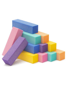 Bloques de Pulido de Uñas Morary, Paquete de 12, Grano Medio