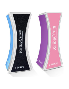 Bloque Pulidor de Uñas Keiby Citom - 4 Lados, 2 Pcs