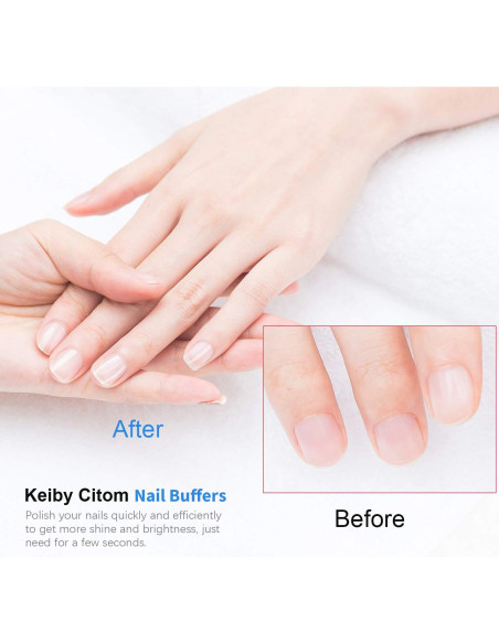Bloque Pulidor de Uñas Keiby Citom - 4 Lados, 2 Pcs