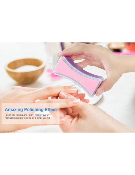 Bloque Pulidor de Uñas Keiby Citom - 4 Lados, 2 Pcs