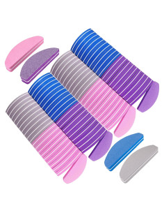 80 Piezas Bloques de Pulido de Uñas GigaGround Doble Cara 100/180