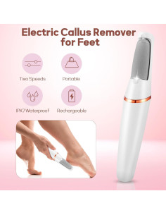 Removedor de Callos Eléctrico XinJuQuan - Pedicura Portátil 2 Velocidades 2