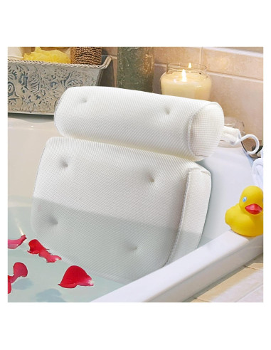 Almohada de Baño Vanstormy - Soporte Cuello y Espalda 38.8x33.4cm