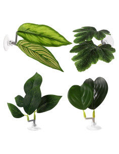 4 Hamacas de Hoja para Betta Lyreh con Ventosas - Verde