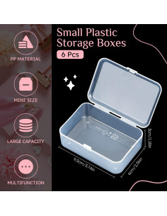 Contenedores de Almacenamiento ISKYBOB 6 Unidades 9.5x6x3cm 2