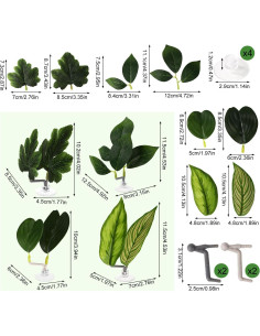 4 Hamacas de Hoja para Betta Lyreh con Ventosas - Verde 2