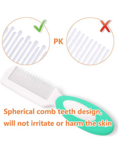 Juego de Cepillo y Peine para Bebés MR LION - Cerdas Naturales 2