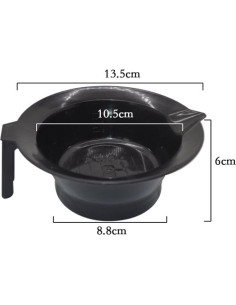 Tazón Aplicador Soft 'N Style para Queratina y Color, Negro 2