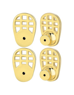 Resortes para Pendientes INUSO Baño de Oro 18K 4PCS Grandes