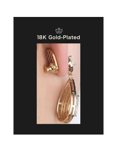 Resortes para Pendientes INUSO Baño de Oro 18K 4PCS Grandes 2