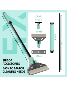 Raspador de Algas UPETTOOLS para Acuarios 50 cm con 5 Cuchillas 2