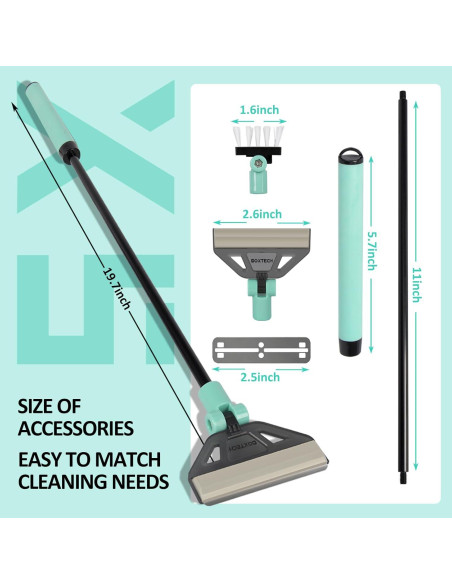 Raspador de Algas UPETTOOLS para Acuarios 50 cm con 5 Cuchillas