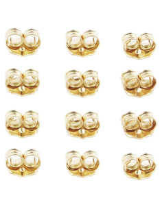 Respaldos de Aretes de Oro 14K Orgrimmar - 6 Pares