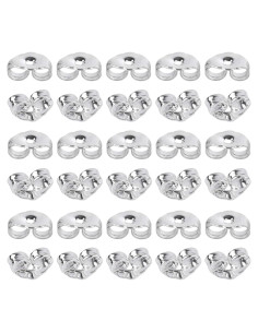 Respaldo de Aretes SANNIX 30pcs Plata Esterlina 4x6mm
