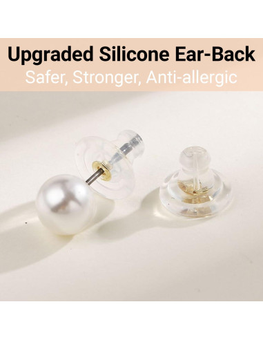 Resortes de Silicona Hipoalergénicos JUNCHONG 12 PCS Oro