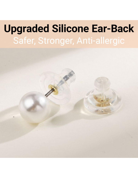 Resortes de Silicona Hipoalergénicos JUNCHONG 12 PCS Oro