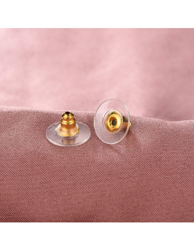 200 Piezas Respaldo de Pendientes Oro Outus - Goma