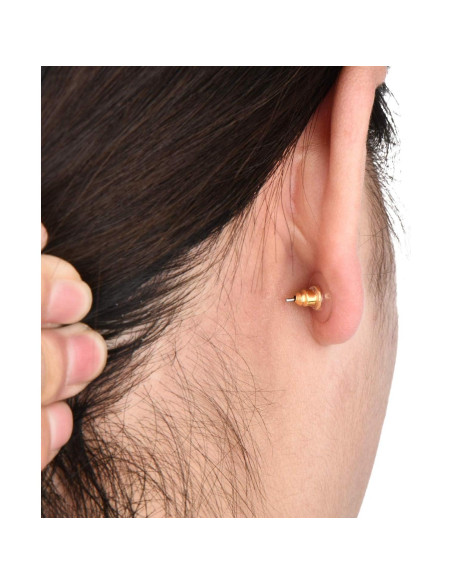 200 Piezas Respaldo de Pendientes Oro Outus - Goma