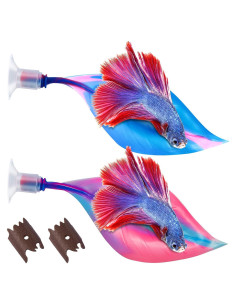 Hamaca de Silicona para Peces Betta WILLBOND - 2 Piezas, Sin BPA