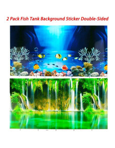 Adhesivo de Fondo para Acuario DQITJ Doble Cara 52x30 cm 2