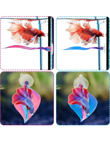 Hamaca de Silicona para Peces Betta WILLBOND - 2 Piezas, Sin BPA