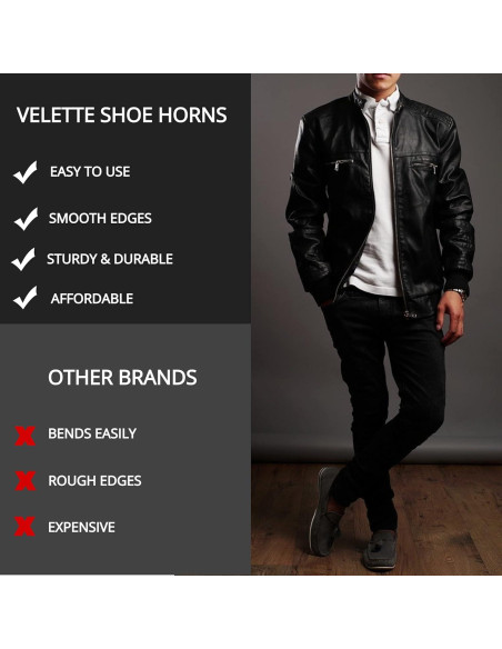 Cuerno de Zapato Largo Velette Metal 38.1 cm para Viajes