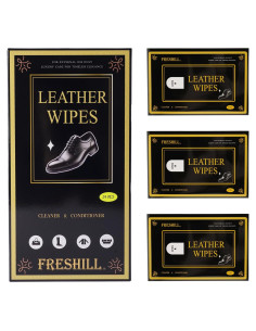 Toallitas Limpiadoras de Cuero Freshill - Paquete de 3
