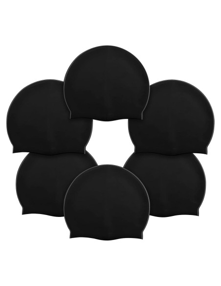 Gorros de Natación Silicona Syhood 6 Piezas Unisex Adulto