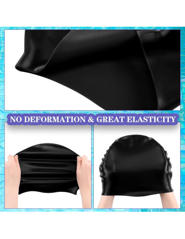 Gorros de Natación Silicona Syhood 6 Piezas Unisex Adulto