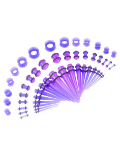 Kit de Estiramiento de Orejas 50 Piezas CABBE KALLO Silicona