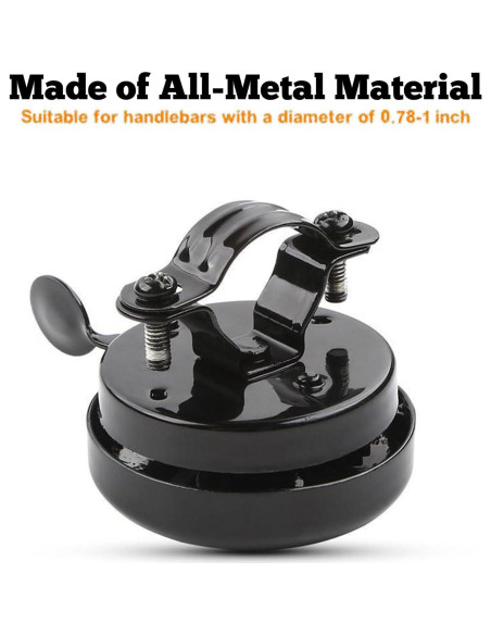 Timbres de Bicicleta Metálicos POSIKO - Paquete de 2 Sonido Fuerte