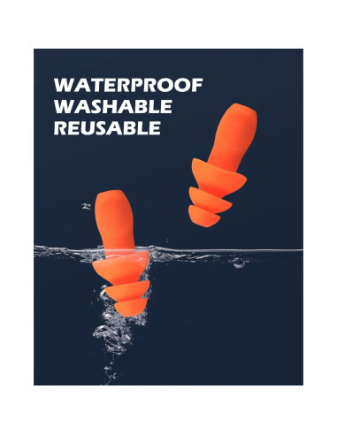 12 Pares de Tapones de Silicona BUYBUYGO con Cable Reutilizables