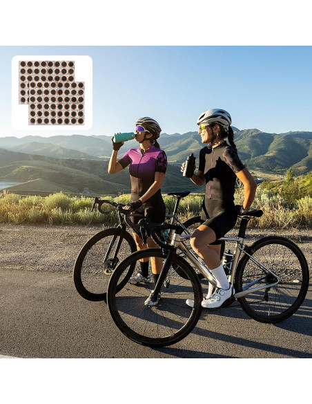 Kit de 96 Parches de Neumático de Bicicleta Mozeat Lens 25mm